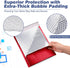 Metallic Matte Red Bubble Mailers, 4x8 Inch Durable Padded Envelopes, Pack of 25 with Secure Self-Seal Closure