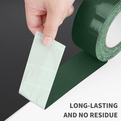 Green Duct Tape Heavy Duty Waterproof, 40 Yards x 2 Inch, Strong Adhesive, Easy Tear for Home Repairs & Crafts