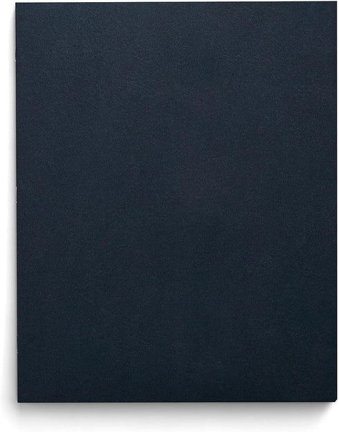 Staples Navy Smooth 2-Pocket Paper Folder with Fasteners, 25/Box (50780/27547-CC)