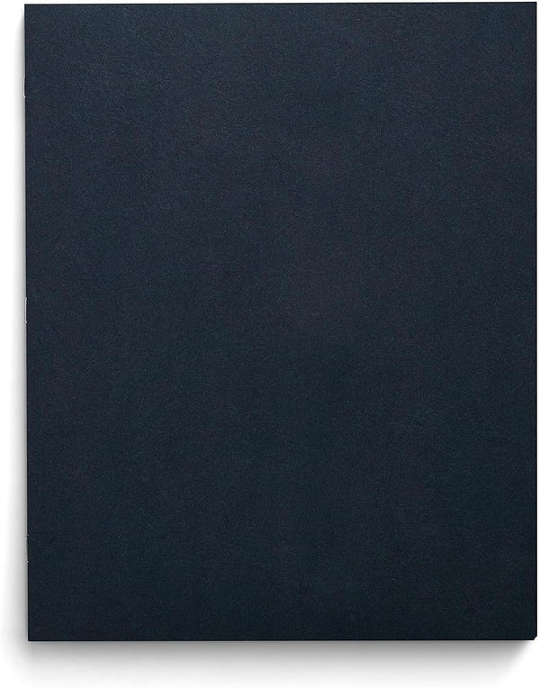 Staples Navy Smooth 2-Pocket Paper Folder with Fasteners, 25/Box (50780/27547-CC)