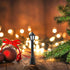 SEWACC Mini Street Light Models, 6pcs Miniature Street Lamp Decorative Pathway Lantern Post for Doll House Micro