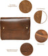 Jajmo Legacy Premium Top Grain Leather Laptop Sleeve - Fits 15” Laptops - Vintage Style Messenger Bag