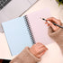 Eaasty 6 Pack Spiral Notebook, 5 x 7 Inch, College Ruled, 80 Sheets/Pack, Colored Paper, Memo Books for School Office