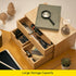 MEEDEN Bamboo Desk Organizer with Drawers - Desktop Storage Drawer Container for Office Home Toiletries Supplies