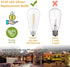10 Pack LED Edison Light Bulbs, 0.6 Watt Shatterproof Dimmable, ST40 E17 Clear Plastic for Outdoor String Lights