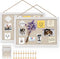 Miratino 2-Pack Cork Board with Linen, 16x11 inch Bulletin Board for Office Decor, Hanging Pin Wood Framed