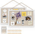 Miratino 2-Pack Cork Board with Linen, 16x11 inch Bulletin Board for Office Decor, Hanging Pin Wood Framed