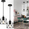 Becvaaoo 1-Light Hanging Pendant Light Fixture, Black Pendant Lights Kitchen Island, Farmhouse Pendant