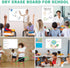 H-Qprobd 36"x24" Magnetic Whiteboard, Large Dry Erase Board with Aluminum Frame, Includes 6 Markers, 2 Erasers & 12