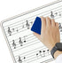 Scribbledo 5 Pack Dry Erase Music Staff White Boards, 9"X12" Double Sided Musical Notes Whiteboard for Kids Students