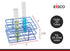 EISCO Blue Epoxy Coated Steel Wire Test Tube Rack, 20 Holes, Outer Diameter Permitted 18-20mm