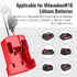 2 Packs Power Wheels Adapter for Milwaukee M18 Battery, Converter Kit with Fuse & Switch & Wire Terminals & 12 AWG Wire