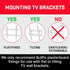 Bullfix TV Kit - Drywall Anchors for TV Bracket, Heavy Duty Wall Mount Hardware Kits
