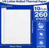 TUXIYA 10 8.5"x11" 260 Rolls Thermal Printer Paper US Letter Size, BPA free Quick-Dry Thermal Paper,Thermal Printing