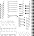Pegboard Hook 100 Pcs, Heavy Duty Hooks for 1/8"&1/4" Pegboards, Tool Utility Hooks