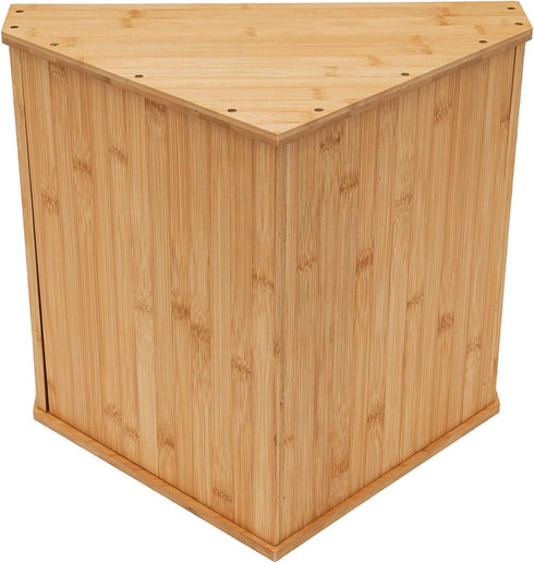 Xuthusman Countertops Bamboo Wood Bread Box, Double Bread Storage Box for Homemade Bread & Sourdough, Kitchen Large
