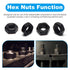 Yinpecly 200pcs M3-0.5 8.8, M3x0.5mm M3 Hex Nut, Carbon Steel Grade Black Oxide, Hex Drive, Metric Hexagon Hex Nut