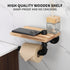 (7" Livabber Industrial Pipe Toilet Paper Holder - Vintage Style DIY Wall Mount Roll Tissue Towel Holder for Bathroom