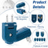 7 Piece Replacement Plug Extension Cord Plug - 2 Prong, 125V 15A Electric Plug for Small Appliances