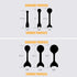Fulton 6 Piece Double Ended Contour Sanding Grip Set, 12 Profile for Concave & Convex Sanding, Large Grip Pads