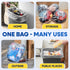 (500 Pack) 30 Gallon Clear Trash Bags, 10 Mic, High-Density, Fits Round and Square 20-30 Gal Trash Cans, 30” x 36”