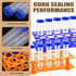 28 Well Plastic Test Tube Stand Rack, Detachable Centrifuge Tube Rack + 25Pcs 50ml Flat Bottom Tubes