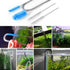 Flexible Long Drain Brush, 67 inch Stainless Steel, Double Elastic Ended Nylon Cleaner Hose Tube Pipe Brush, 2 Pcs of 8