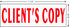 Imprint 360 AS-IMP1001 - Client S Copy, Heavy Duty Self-Inking Rubber Stamp, Red Ink, 9/16" x 1-1/2" Impression Size