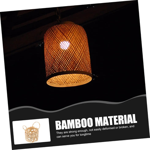 Hand-Woven Bamboo Lampshades for Floor and Table Lamps
