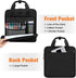 Zipper Binder, 3 Ring 2 Inch School Binder with 500 Sheet Capacity, Black, Handle & Shoulder Strap Included