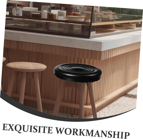 Round Stool Cushion Replacement for Bar Stools Pu Seat Pad for Kitchen Dining Room and Home Use Round Cushion