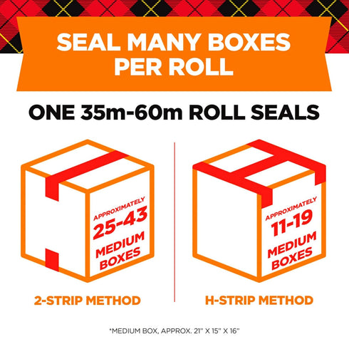 Scotch Long Lasting Shipping and Storage Tape with Dispenser, 1.88 in. X 54.6 Yd., 4-Pack