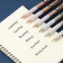 Mr. Pen Retractable Gel Pens, 6 Pack, Black Ink, Vintage Barrels, 0.5mm Fine Point, Aesthetic Pens