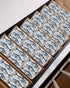 BOHOOSKYLAR 4 8"x30" Marine Life Stair Treads Retro Blue Tuna Oil Painting Wood Texture Indoor Non Slip Peel and Stick