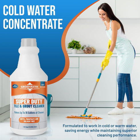 Super Duty Degreaser Heavy Duty Tile & Grout Cleaner Concentrated Phosphate Free Non-Corrosive Formula for Kitchen