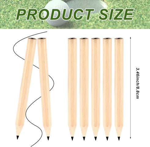 Yexiya Golf Pencils Bulk (1000 Pcs) - Half Pencils 2 HB, Pre Sharpened Hexagonal Yellow Wood Mini Pencils for Kids