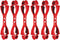 Ergodyne Squids 3400 Glove Clip Holder, Dual Clips, 6-Pack, Red