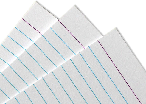 Home Advantage 4x6 Ruled Index Cards - 50 Pack Lined Notecards Made with Heavy Duty Cardstock for Flashcards