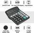 Desktop Calculator with Big Buttons, Dual Power Source, Solar and Battery, Large Display Screen for Office and