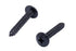 Bolt Dropper No. 8 x 1 Stainless Steel Wood Screws - 25 Pack Black Xylan Coated Phillips Truss Head Screws