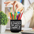 Wooden Spinning Pen Holder for Desk, Cute Organizer for Home Office, Funny Pencil Case Storage