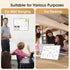 MaxGear White Board with Stands, 16" x 12" Large Double-Sided Dry Erase Board for Kids, Desktop Easel