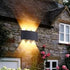 HISEEINLABEL 6 6W Modern LED Waterproof Exterior Wall Lamp, Outdoor Wall Light LED Wall Lights LEDs Wall Sconce Up Down