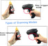 Rabitpos 1D 2D QR Code Scanner, Handheld Barcode Scanner Wireless Support Screen Scanning, Automatic Sensing Reader