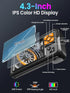 Vorth 4.3" 1080P 8 16.5 IP67 Endoscope Camera with Light, IPS Screen Borescope with LED Lights, FT Semi-Rigid Cable