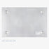 Navaris Frameless Magnetic White Glass Board for Wall - 16" x 24" for Home, Office, Kitchen, School - Includes 5