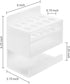 MyGift Wall Mounted Dry Erase Whiteboard Marker Holder Stand with 10 Marker Slots and Eraser Holder