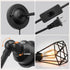 Porch-2 Pack WimiSom Plug in Wall Sconce, Wire Cage, Industrial Wall Lamp with Plug in Cord, Rustic Sconce Fixture