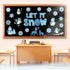 Pasimy 25 Pcs Winter Bulletin Board Set, Christmas Classroom Decorations Snowflake Penguins Snowman Paper Cutouts.