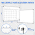 Monthly Calendar Dry Erase Whiteboard, 24" x 18", Magnetic, Double-Sided Portable Board for Office, Kitchen, School